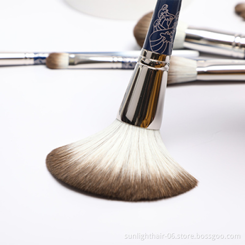 12pcs Brush Make Up Set Professional make up brush kit 2021 Edge Eyebrow Brush Professional Imitated wool ABS handle